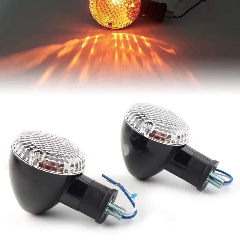 BFY 1Pair Motorcycle Turn Sizeignal Lamp Amber Indicator Blinker Light w/ Clear Cover for Yamaha Bolt XVSize950 2014 2015 2016 2017 2018