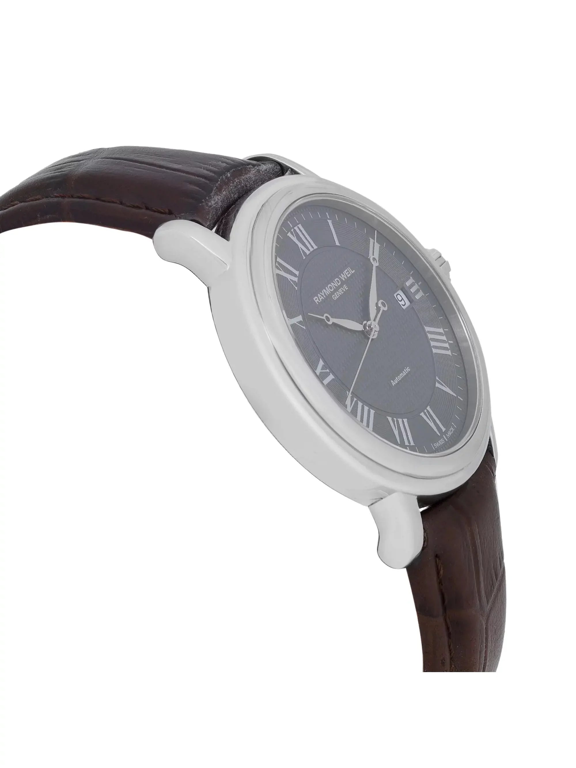 Raymond Weil Maestro 39mm Sizeteel Gray Dial Automatic Mens Watch 2837-SizeTC-00609