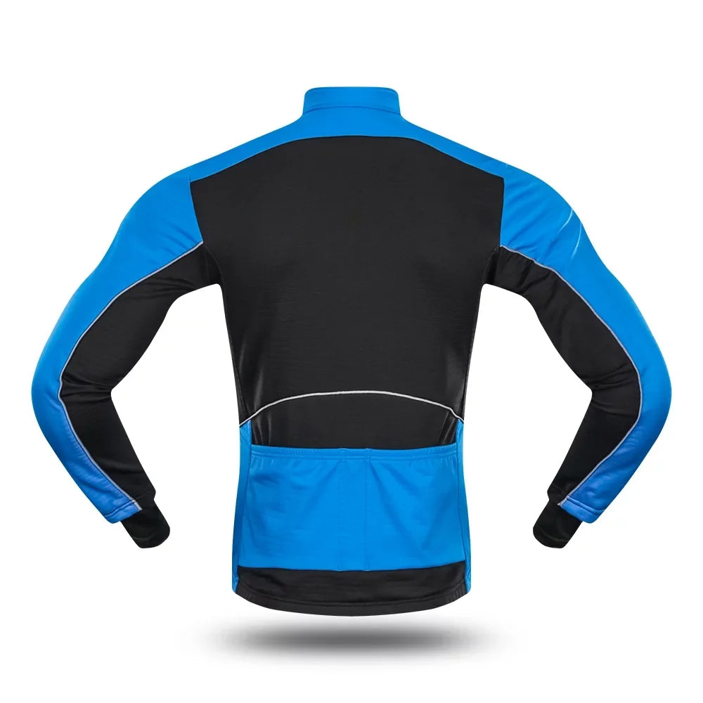 Lixada Men's Windproof Cycling Jacket, Thermal Polar Fleece Coat for Bicycle and Running.
