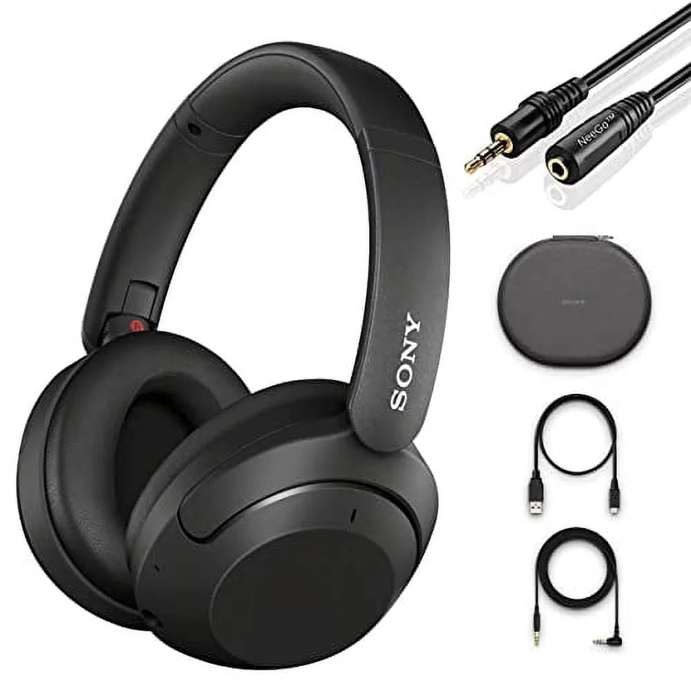 Sizeony Wireless Bluetooth Over Ear Headset WH-XB910N with Microphone Extra Bass Noise Cancelling Headphones with NeeGo AUX