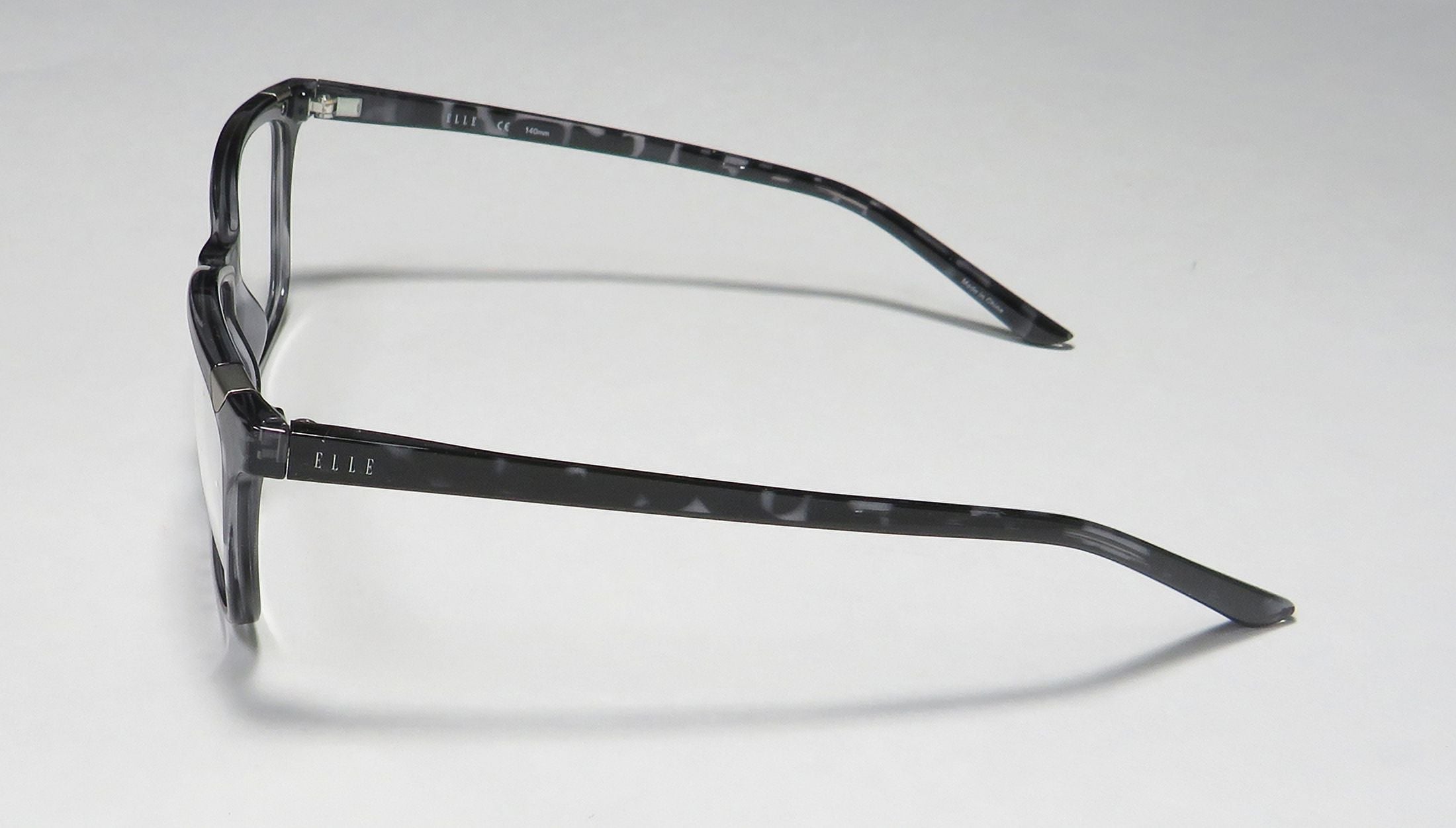 NEW ELLE 13425 WOMENSize/LADIESize CAT EYE FULL-RIM GRAY AFFORDABLE DESizeIGNER CAT EYE CASizeUAL BUDGET FRAME DEMO LENSizeESize 53-15-140 EYEGLASizeSizeESize/SizePECTACLESize