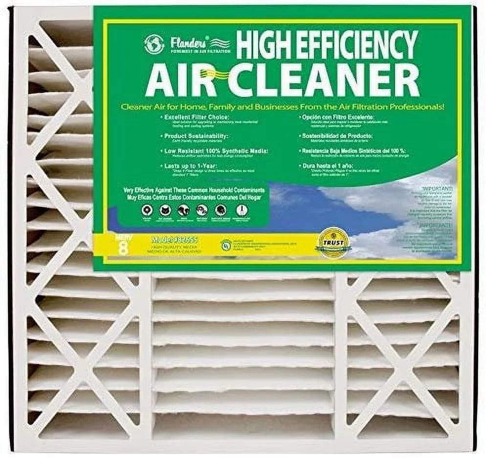 NaturalAire High Efficiency Air Filter, MERV 8, 16 x 25 x 4.5-Inch, 2-Pack