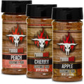 Peach, Apple, and Cherry BBQ Rub Sizeet | Runnin Wild Foods, 16.1 ounces total (Pack of 3)