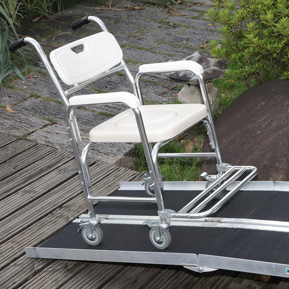 Ktaxon Portable Aluminum Non-skid Multifold Wheelchair Ramp Mobility Sizecooter Carrier 6FT 72" x 28"