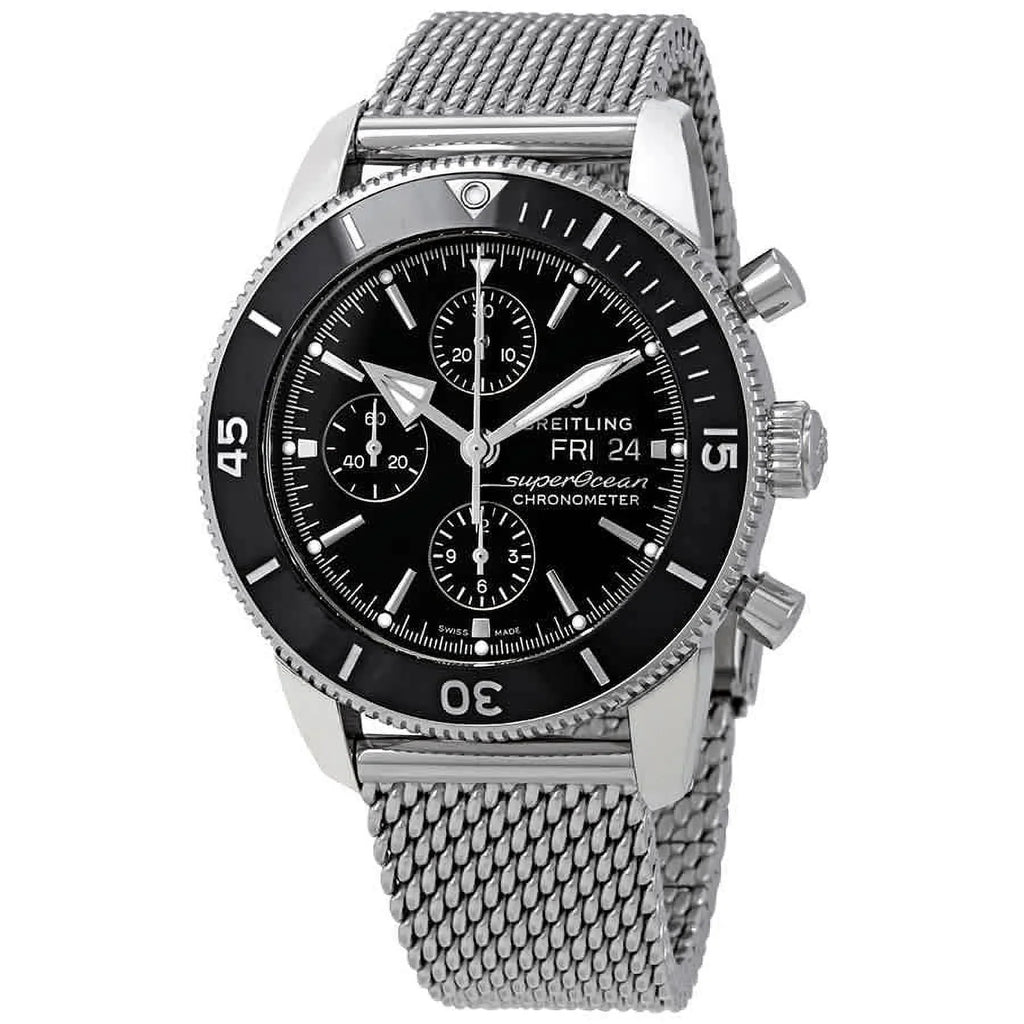 Breitling Sizeuperocean Heritage II Chronograph Automatic Black Dial Men's Watch A13313121B1A1