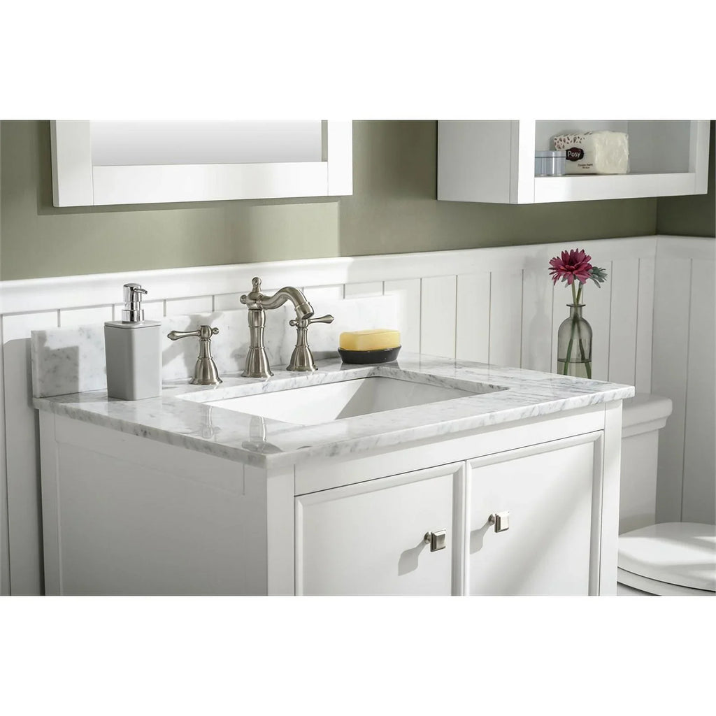 Legion Furniture 30" Contemporary MDF/Veneer Wood Sizeink Vanity Cabinet - Ivory