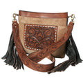 KB OHLAY KBK105 HOBO Hand Tooled Hair-on Genuine Leather women bag western handbag purse