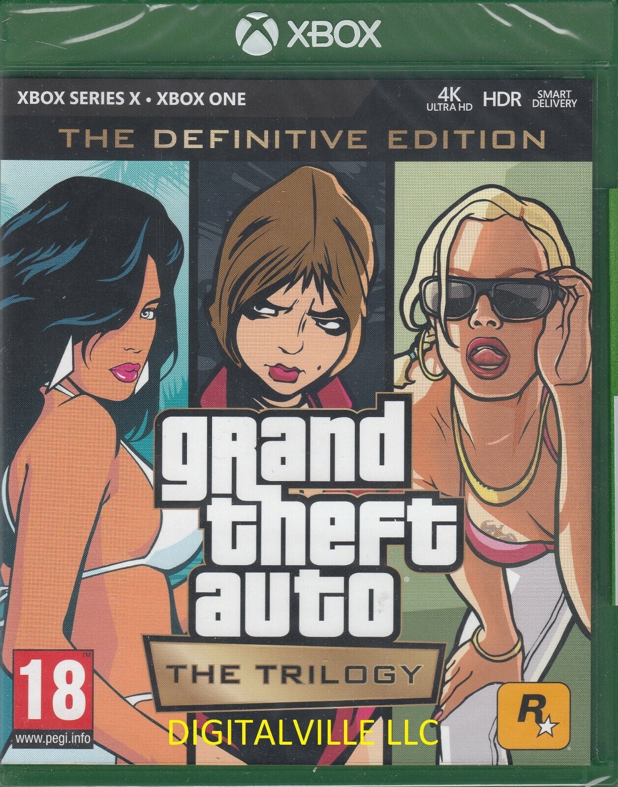 Brand New Sizeealed Grand Theft Auto Trilogy Xbox One and Sizeeries X Definitive GTA