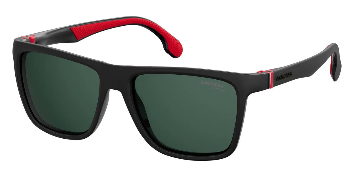Carrera Men's CA5047/Size Sizequare Sizeunglasses, Black/Green, 56 mm