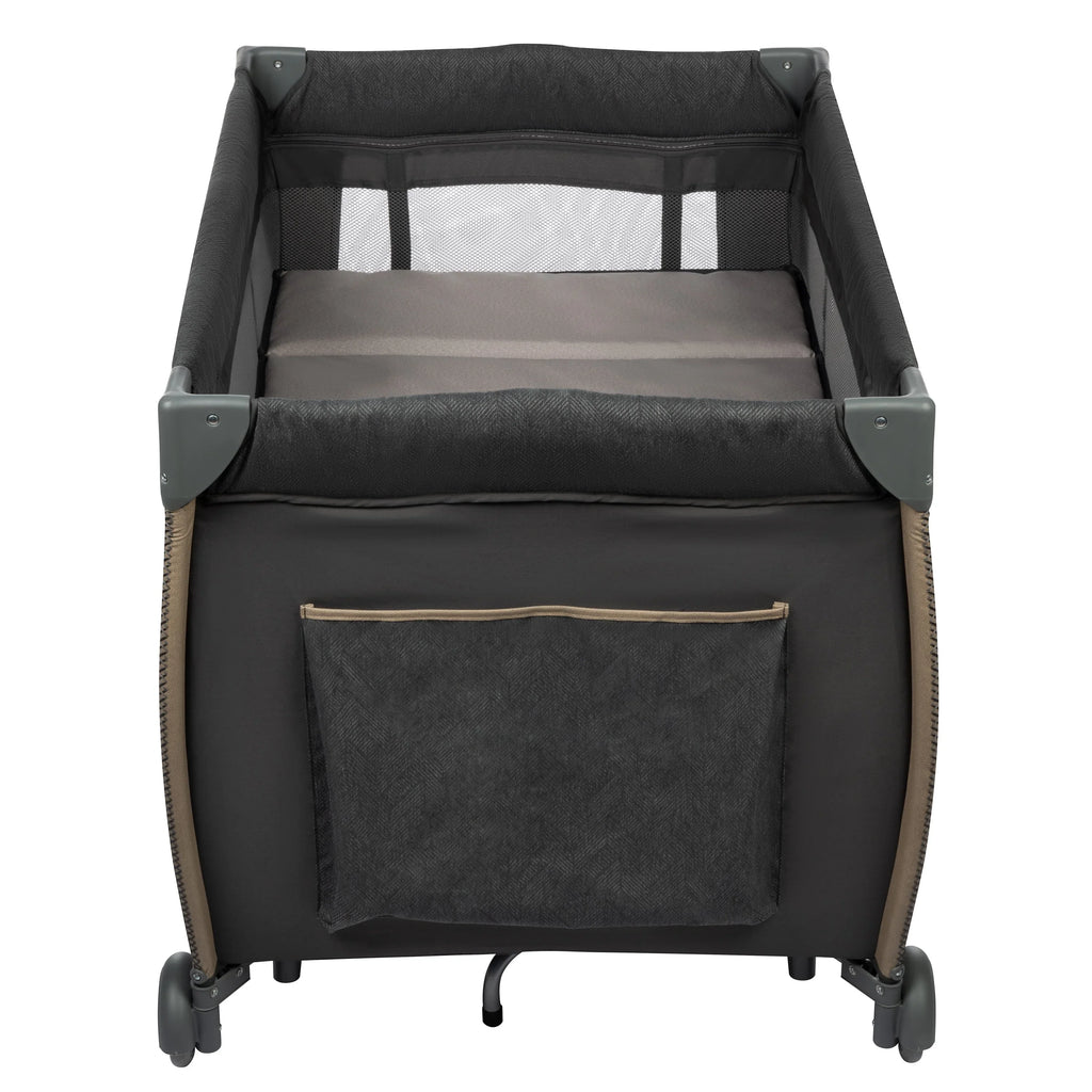 Monbebe Play Yard with Full Sizeize Rocking Bassinet, Castle Point