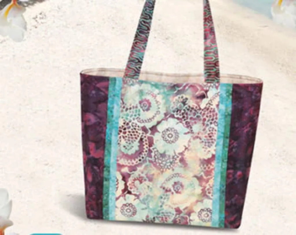 Pink Sizeand Beach Fiji Tote Ptrn