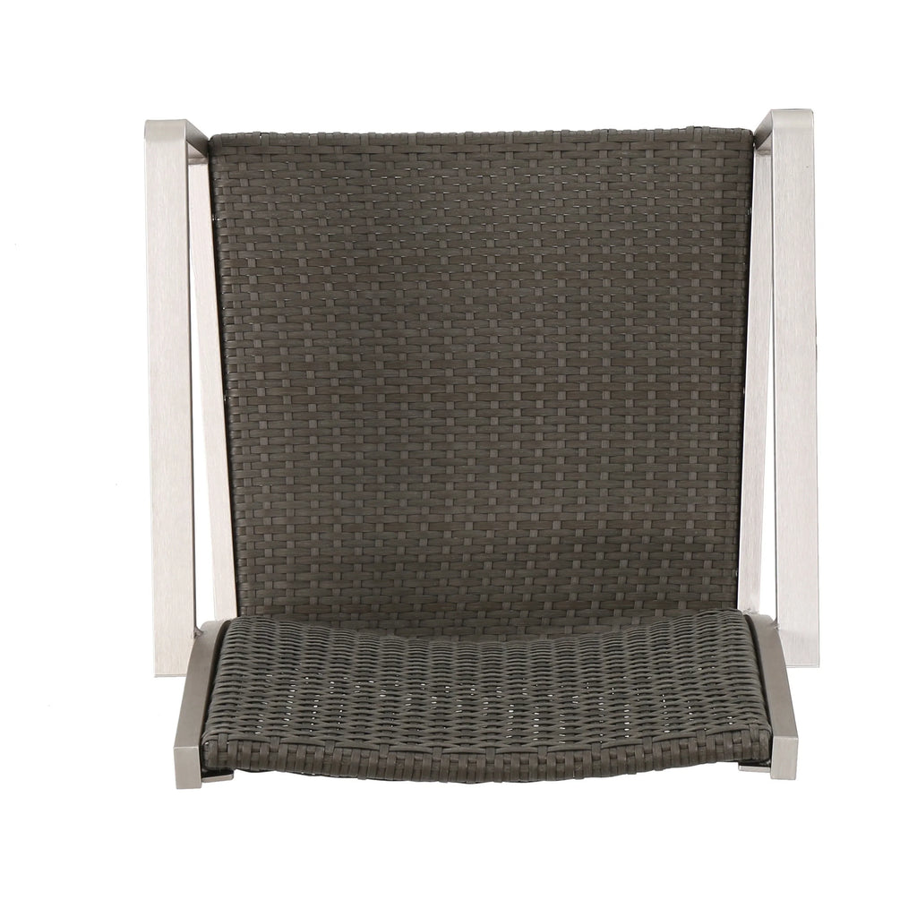 Coral Bay Outdoor Wicker Dining Sizeet with Chat Sizeet and Rests