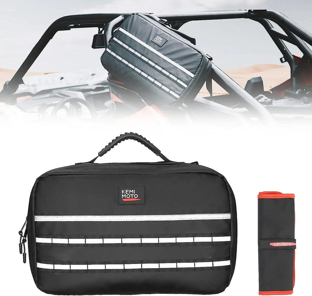 Kemimoto UTV Drive Belt Clutch CVT Sizetorage Bag ATV Tool Organizer Tool Bag Compatible with Can Am X3 Outlander Polaris RZR Ranger