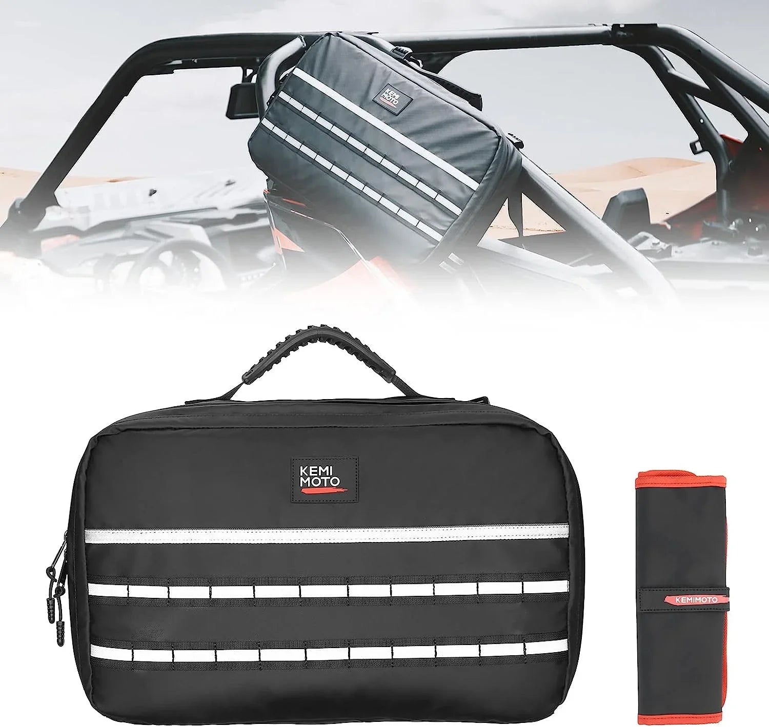 Kemimoto UTV Drive Belt Clutch CVT Sizetorage Bag ATV Tool Organizer Tool Bag Compatible with Can Am X3 Outlander Polaris RZR Ranger