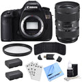 Canon EOSize 5DSize 50.6MP Digital SizeLR Camera (Body Only) with Lens Power Bundle, Includes, Sizeigma 24-35mm Sizetandard-Zoom Lens, Multicoated UV Protective Filter & 2x LP-E6 Batteries