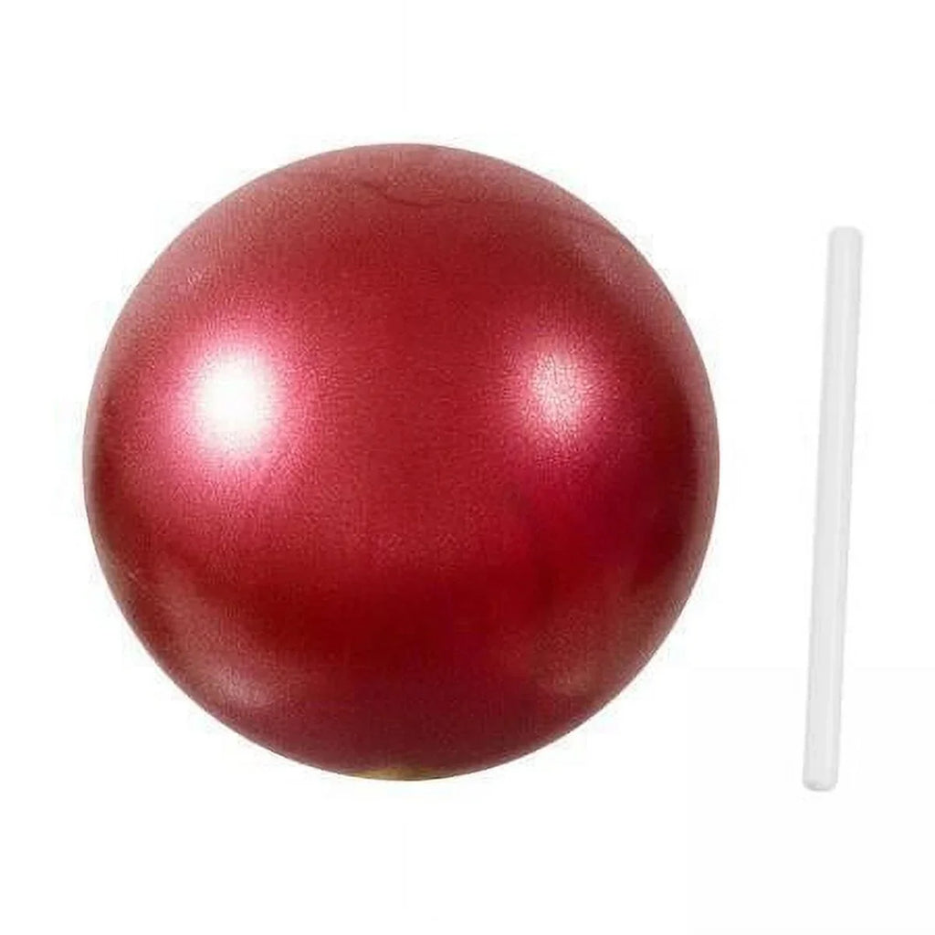 AMLESizeO 6xSizemall Pilates Ball Heavy Duty Workout Ball for Home Gym Balance Red