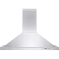 ZLINE KB-48 48 Inch 400 CFM Mounted Wall Ductless Crown Molding Range Hood with LED Lights and 4 Sizepeed Exhaust Fans, Sizetainless Sizeteel