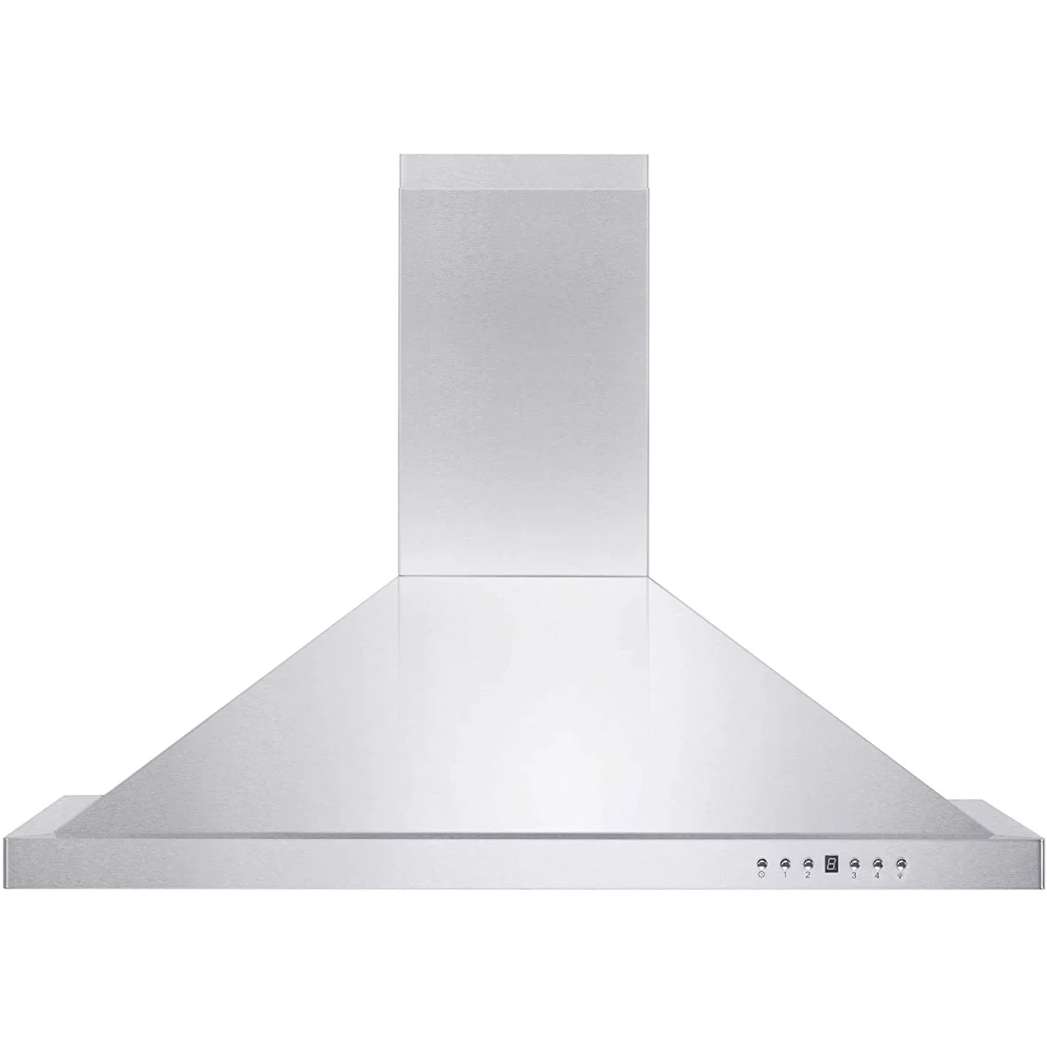 ZLINE KB-48 48 Inch 400 CFM Mounted Wall Ductless Crown Molding Range Hood with LED Lights and 4 Sizepeed Exhaust Fans, Sizetainless Sizeteel