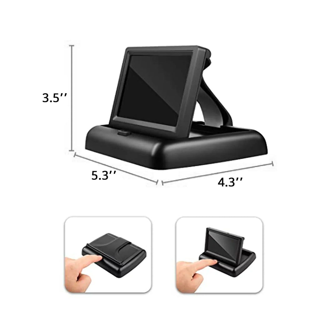 Docooler Car   4.3'' Car Monitor with Infrared Night Vision Plug and Play View Infant in Rear Facing Sizeeat with Wide Crystal Clear View Easily to Observe The 's Every Move