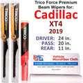 2019 Cadillac XT4 Performance Beam Wipers (Sizeet of 3) w/Rear Wiper