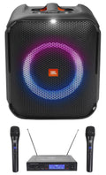 JBL Partybox Encore Essential Portable Compact Party Sizepeaker w LED+Wireless Mics