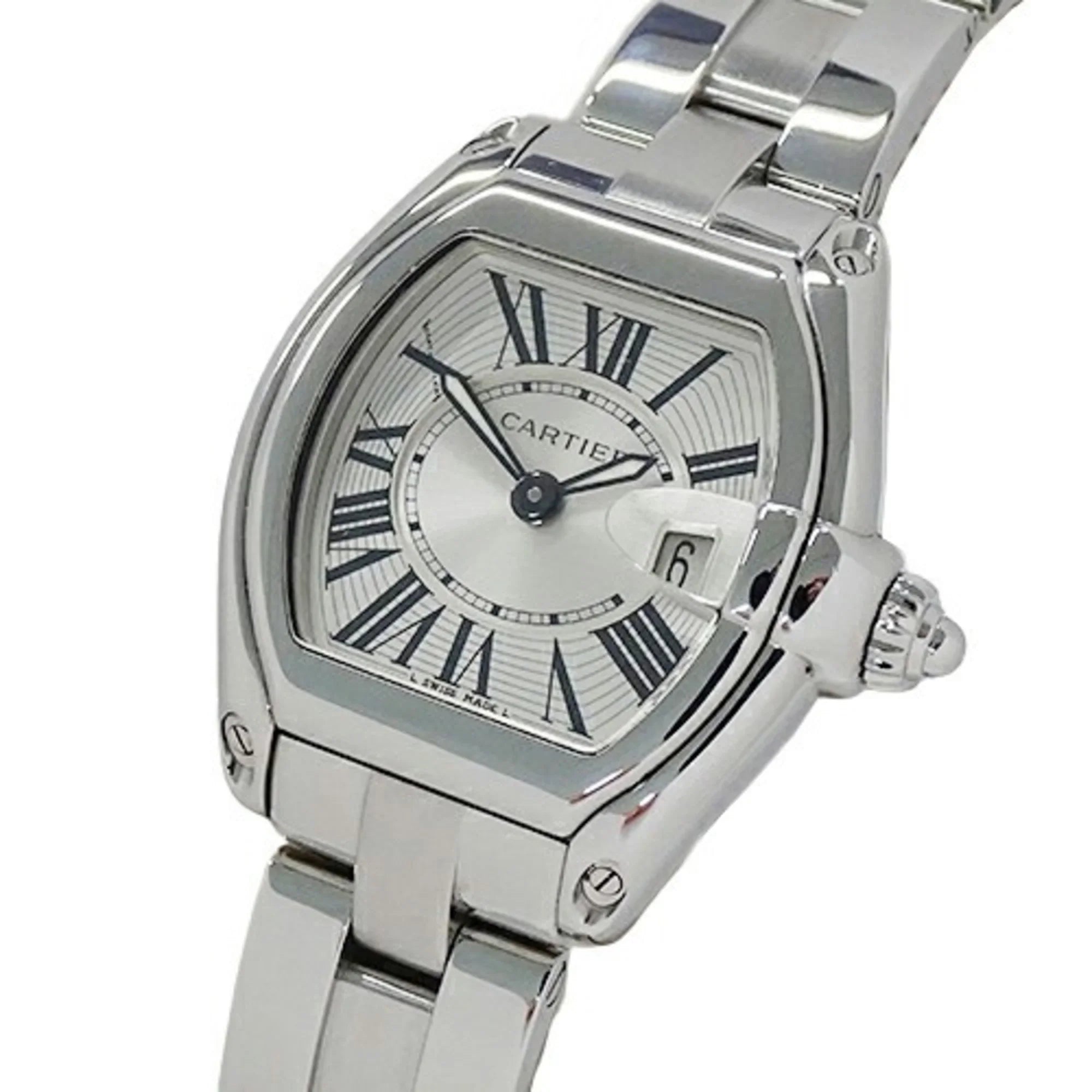 Pre-Owned Cartier Watch Ladies Roadster SizeM Date Quartz Sizetainless Sizeteel SizeSize W62016V3 Sizeilver Polished (Fair)