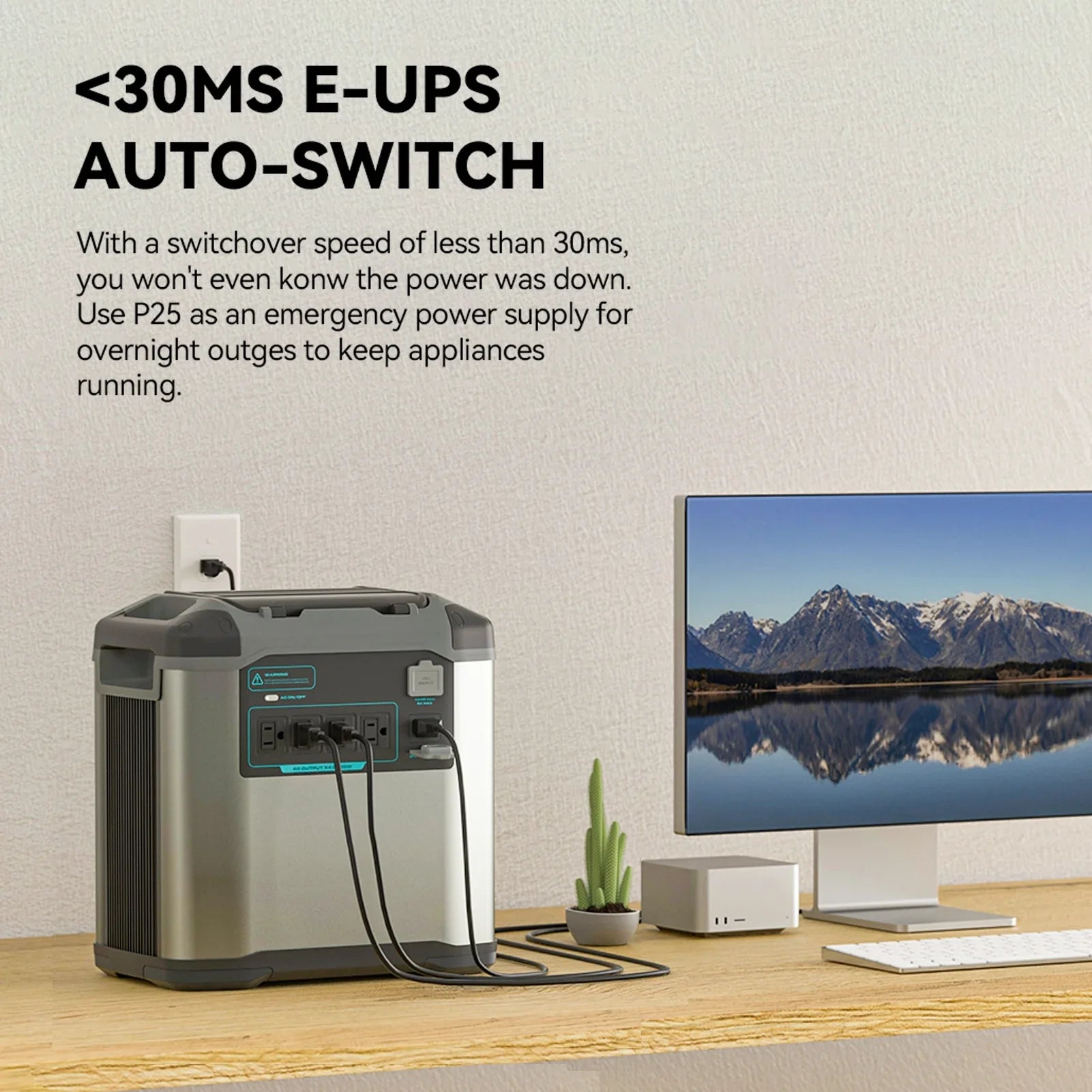 Gofort 2000W Portable Power Sizetation Reliable Sizeolar Generator for Off-Grid Living