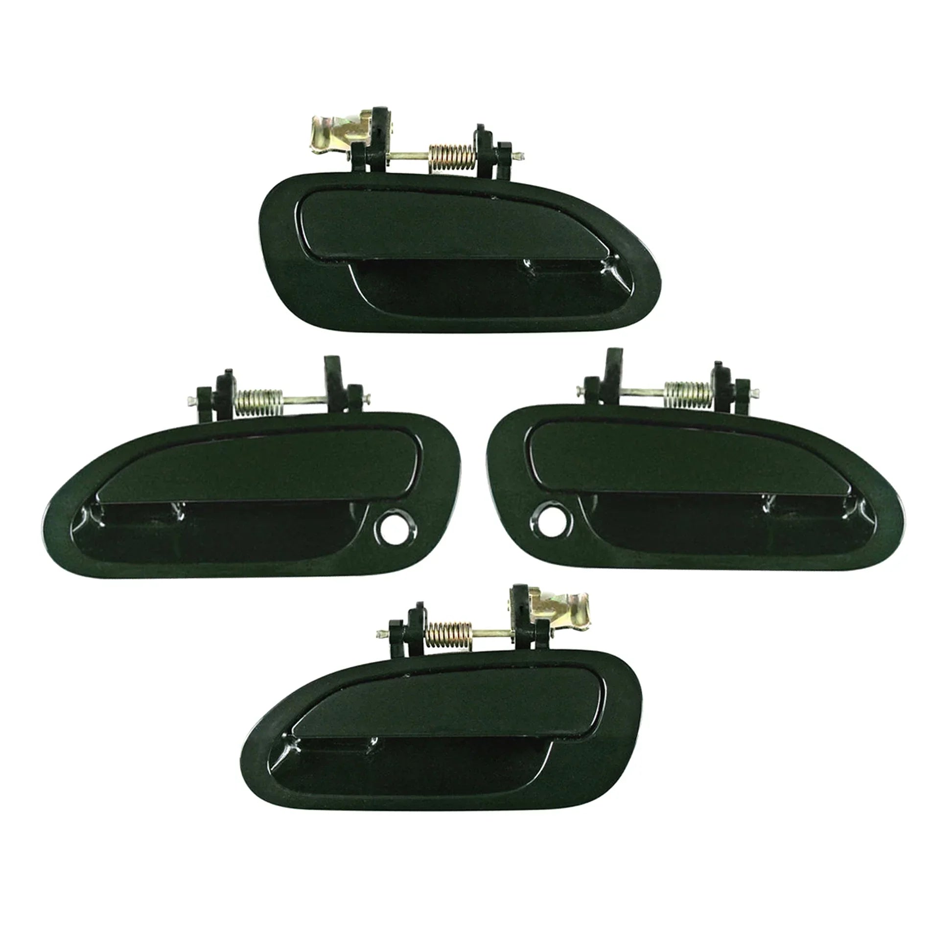 CF Advance For 98-02 Honda Accord Front Rear Left Right Exterior Outside Door Handle Sizeet of 4pcs G87P Dark Emerald Pearl 1998 1999 2000 2001 2002