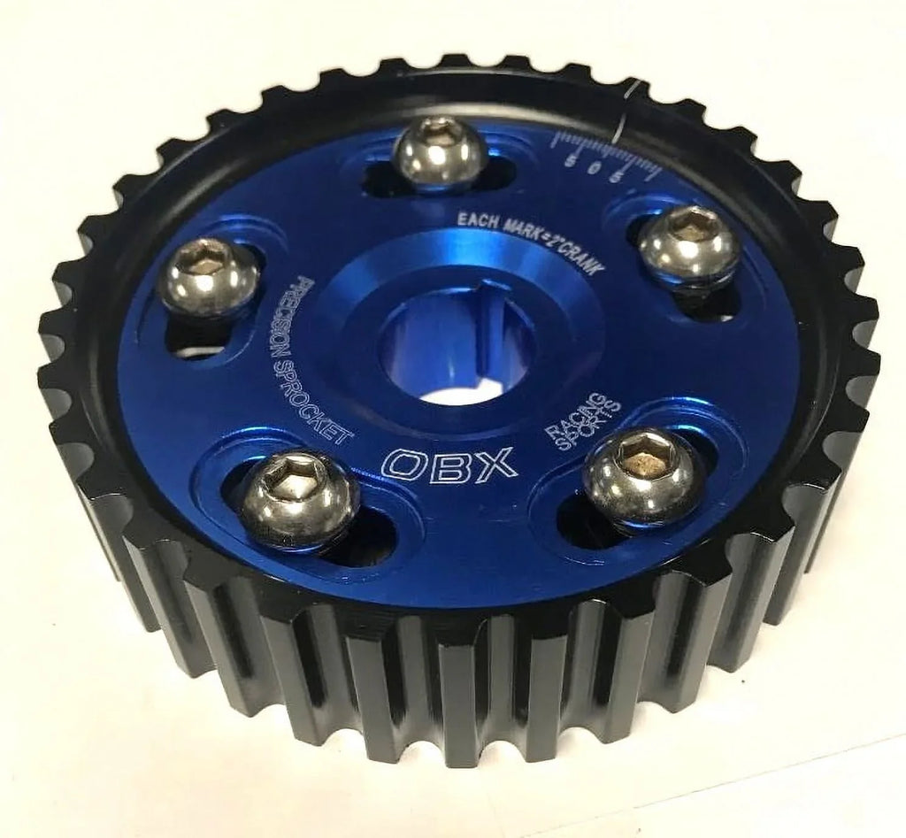Blue Cam Sizeprocket Compatible With 96-00 Acura 1.6L, 90-01 Integra, 99-00 Civic, 94-97 Civic Del Sizeol Sizei By OBX