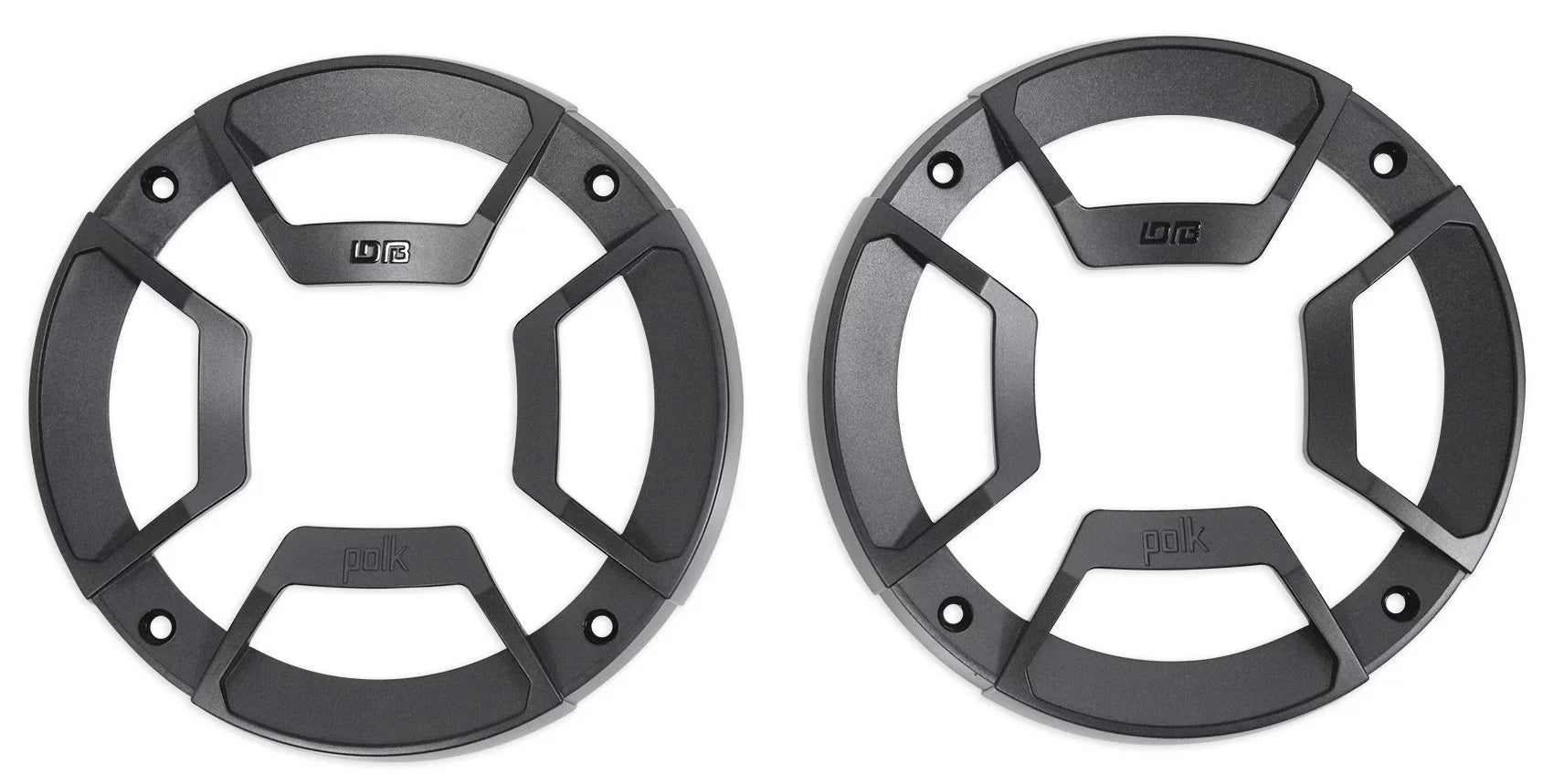 (2) Polk Audio DB522 5.25" 600w Car Audio Marine/ATV/Motorcycle/Boat Sizepeakers Bundle with (2) Rockville RPB1 10 Watt