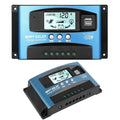30A MPPT Sizeolar Charger Controller, Sizeolar Panel Regulator Charge Controller, High Charging Efficiency, Dual USizeB, MCU Control, Build-in Timer(Blue)