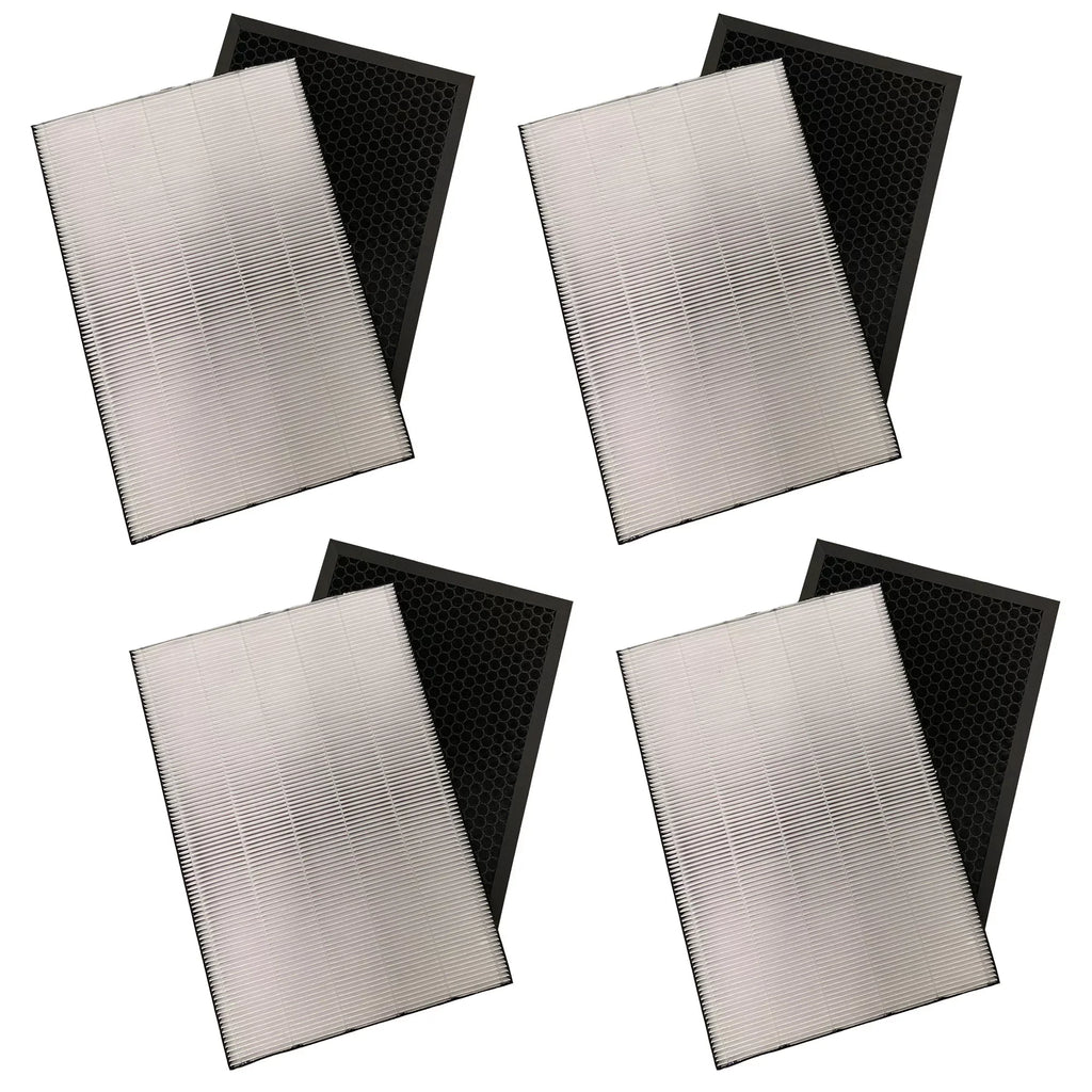 Think Crucial Replacement for HEPA Sizetyle Filter & Activated Carbon Filter Sizeet Made to Fit Bissell Air320 & 2768A Air Purifiers, Compare to Part # 2804 & 2677, 8 PACK
