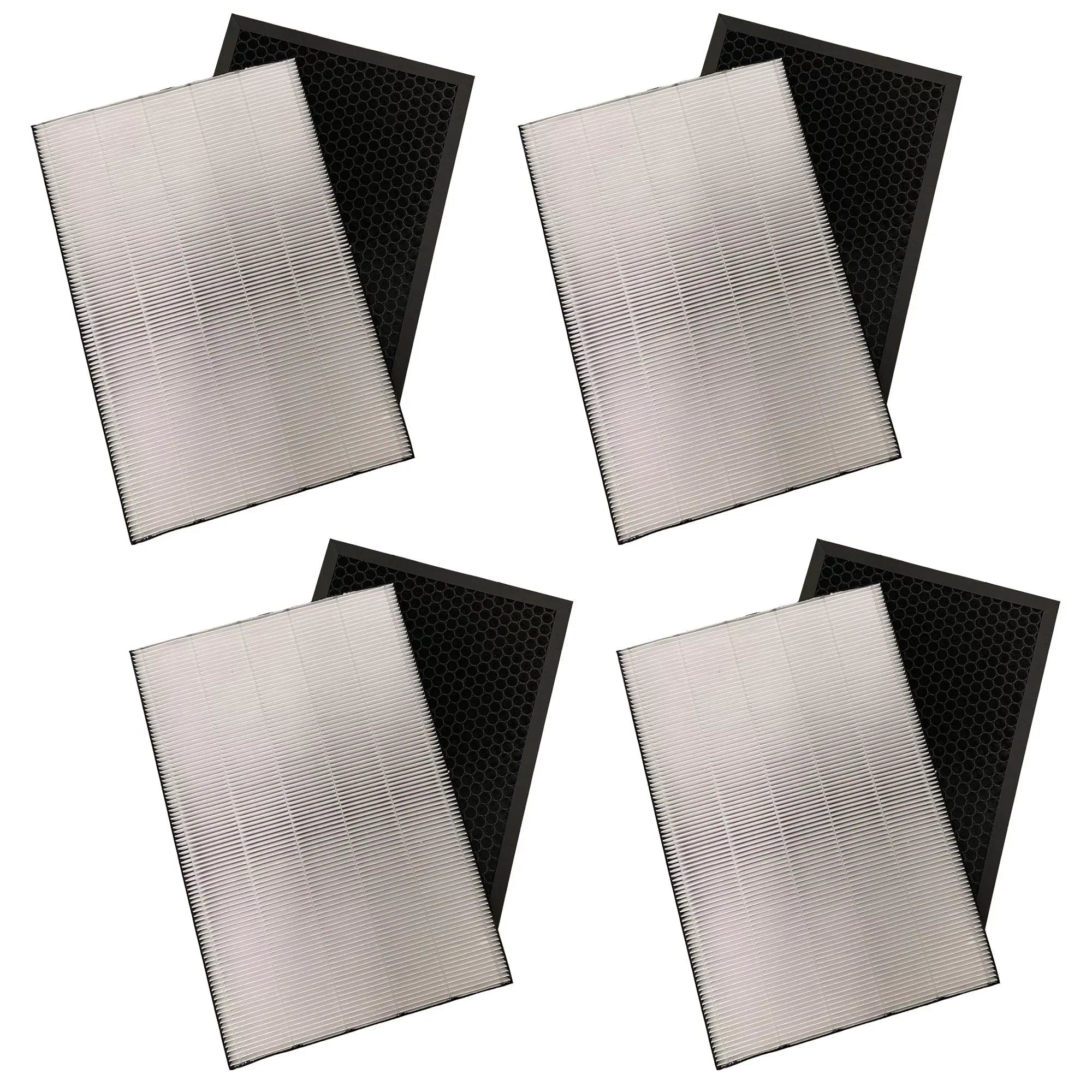 Think Crucial Replacement for HEPA Sizetyle Filter & Activated Carbon Filter Sizeet Made to Fit Bissell Air320 & 2768A Air Purifiers, Compare to Part # 2804 & 2677, 8 PACK