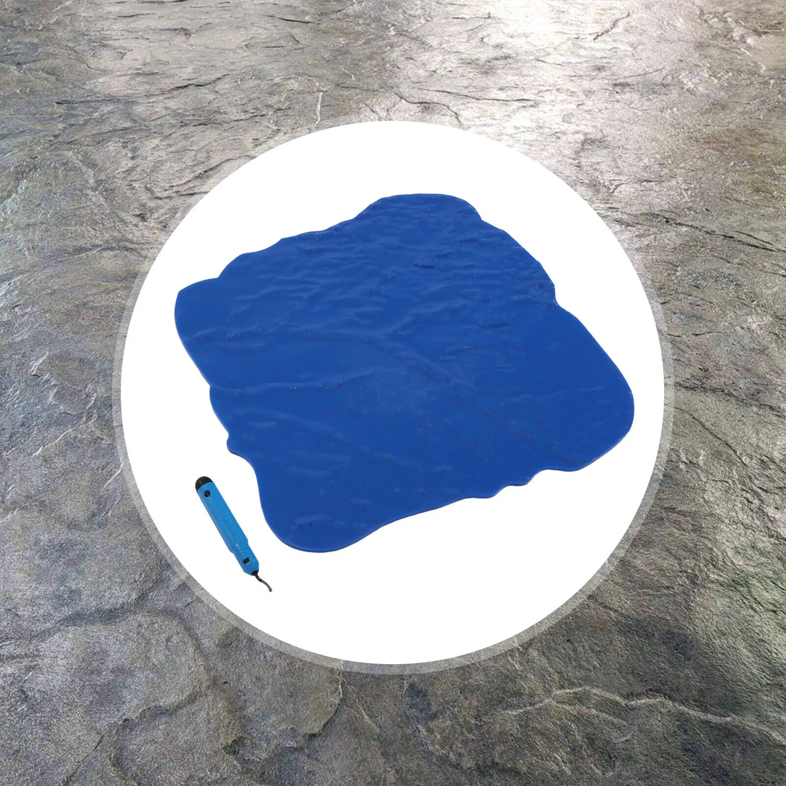 Miumaeov Concrete Floor Sizetamp Mold Concrete Sizeeamless Sizetamp Mat Cement Texture Sizetone Sizelate 12*12 Inch