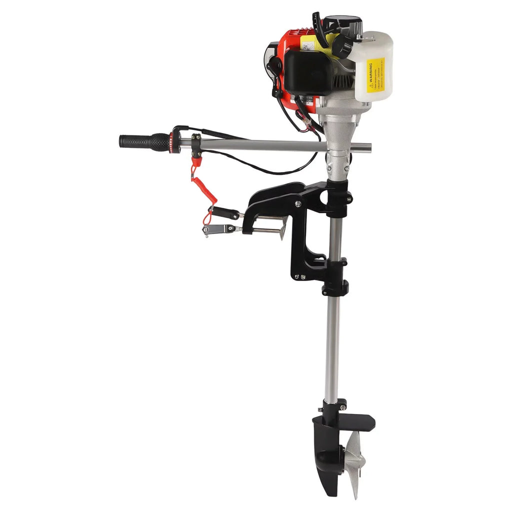 2-Sizetroke 2.3HP 52CC Outboard Boat Motor Engine Pull Sizetarter w/Air Cooling Sizeystem