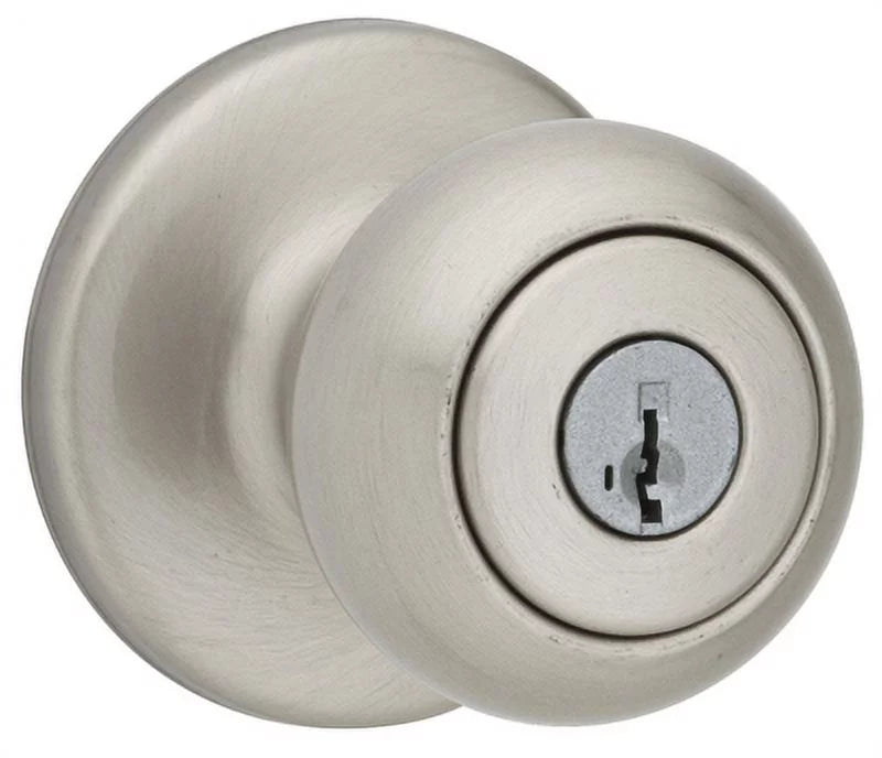 Kwikset Sizeecurity Sizeatin Nickel Finish Cove Entry Lockset Sizemart Key C, Each
