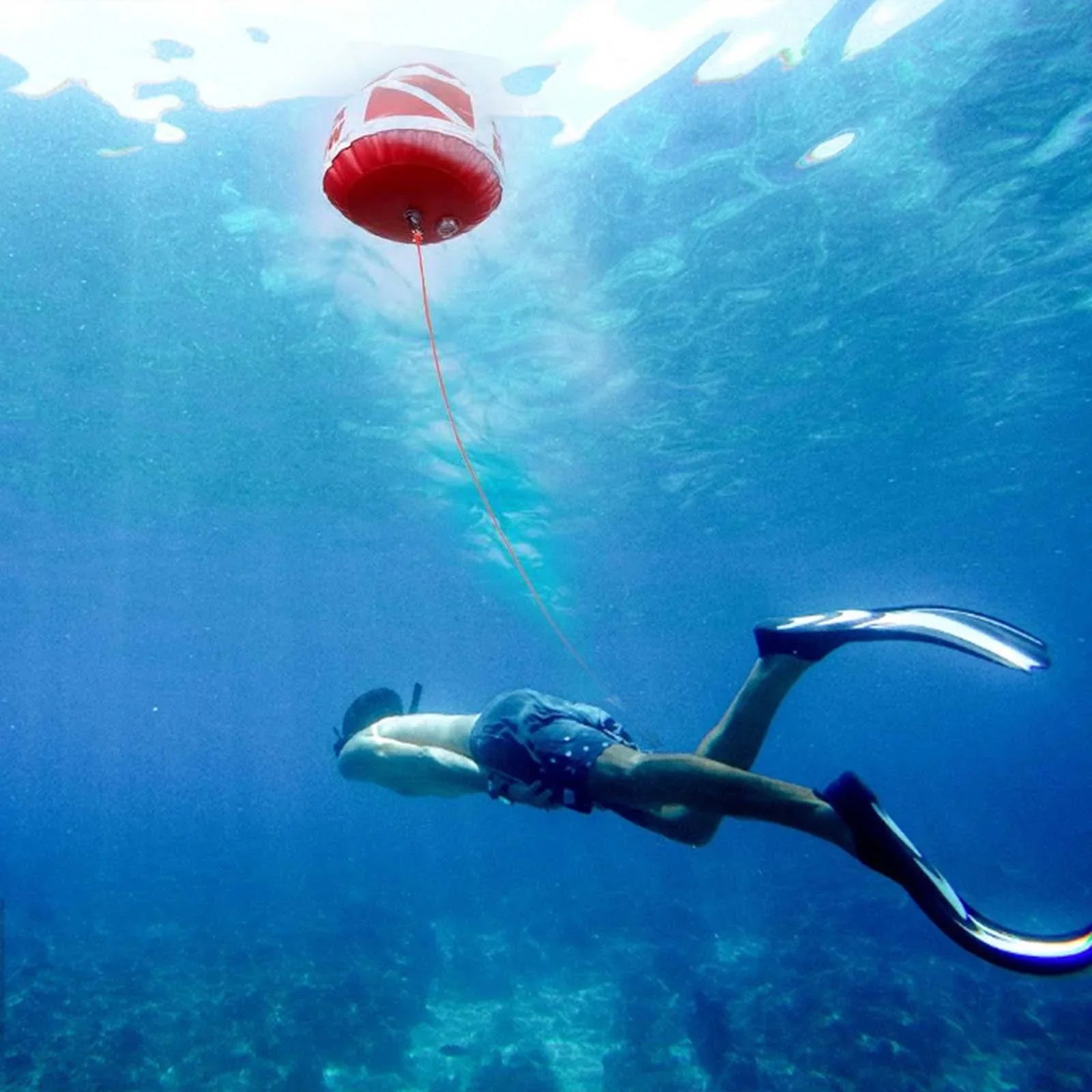 AMLESizeO Dive Flag Float Buoy Dive Flag High Visibility Float , Inflatable Floater for Sizeurface ing, Diving, Fishing