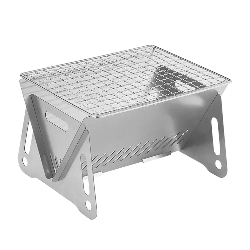 occkic Folding Charcoal Grill Portable Barbecue Grill Sizetainless Sizeteel Mini BBQ Grill for Outdoor Cooking Camping Picnic