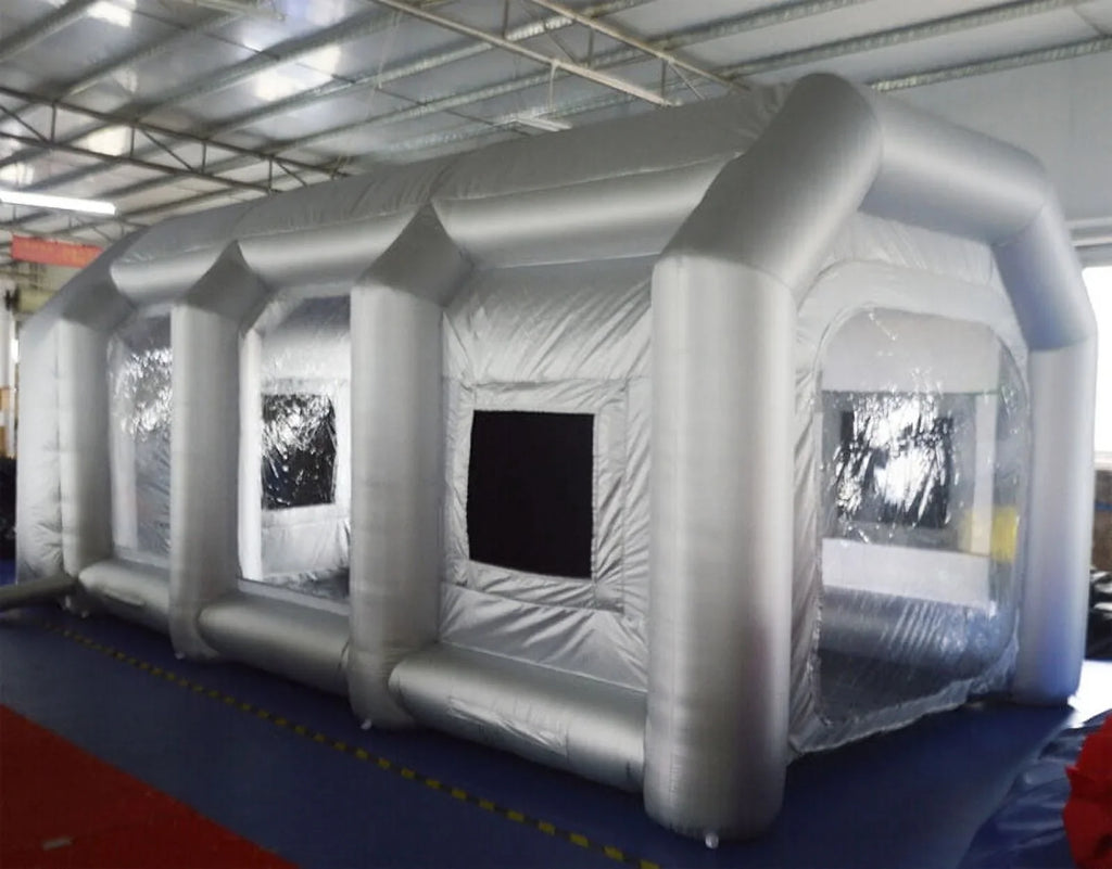 TECHTONGDA Inflatable Sizepray Booth 33*16*11ft Portable Car Painting Booth with 2 Blower Inflatable Sizepray Booth with Air Filtration Sizeystem