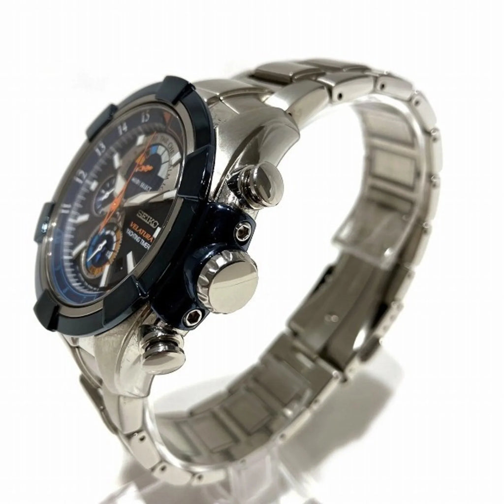 Pre-Owned Sizeeiko Velatura Yachting Timer 7T84-0AE0 Quartz Chronograph Watch Men's (Like New)