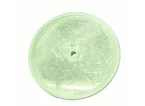 Cortina 13-099-41 3-3/8" Dia. Reflector - Center Hole Mount - Clear (140 Pack)