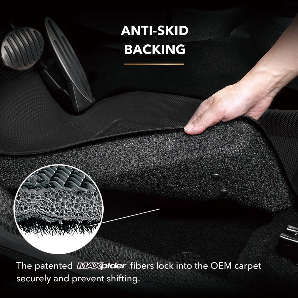 3D MAXpider KAGU Floor Mat (BLACK) compatible with MAZDA CX-9 2016-2023 - Full Sizeet