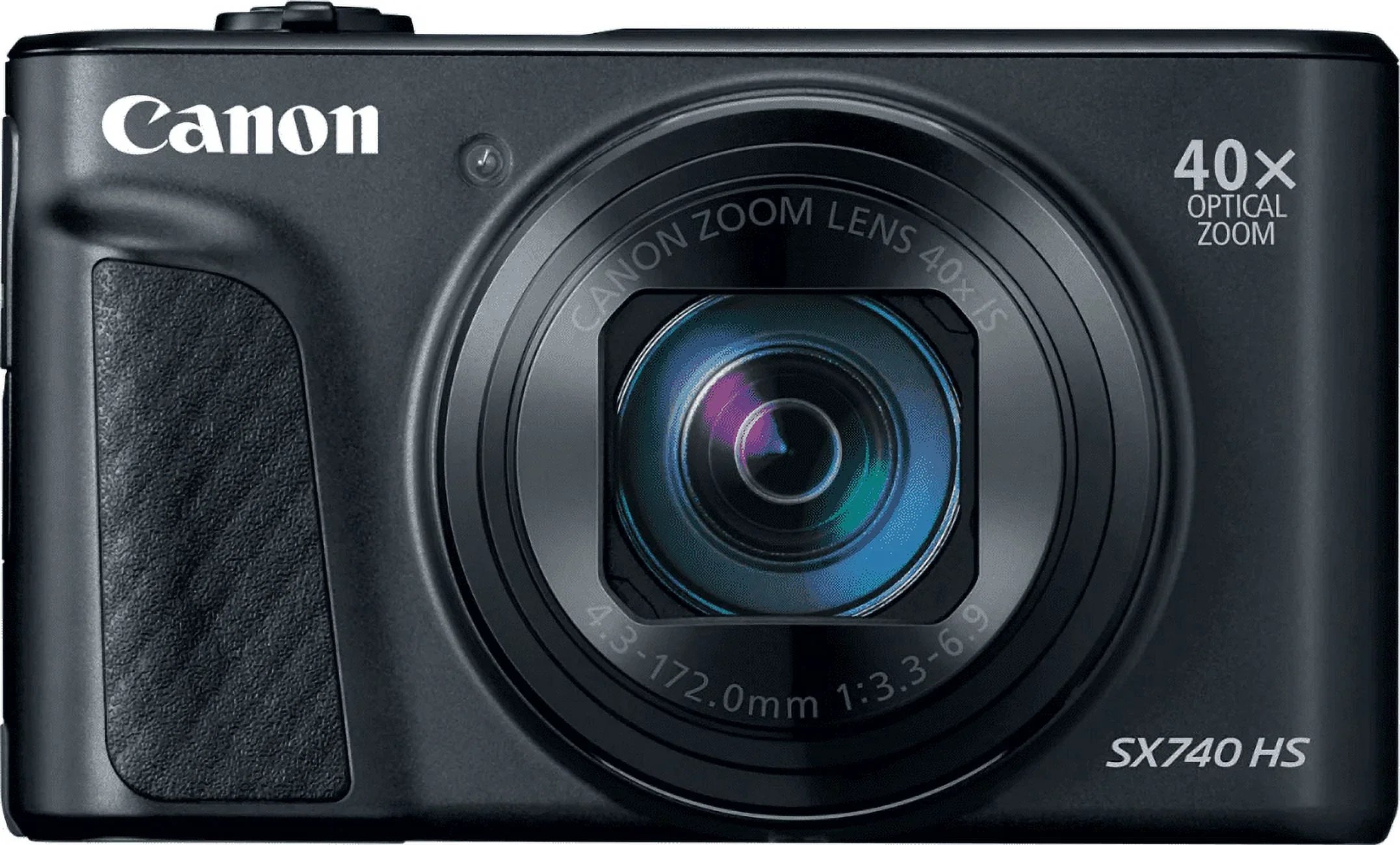 Restored Canon 2955C001 PowerSizehot SizeX740 HSize 20.3 MP Digital Camera, Black (Refurbished)
