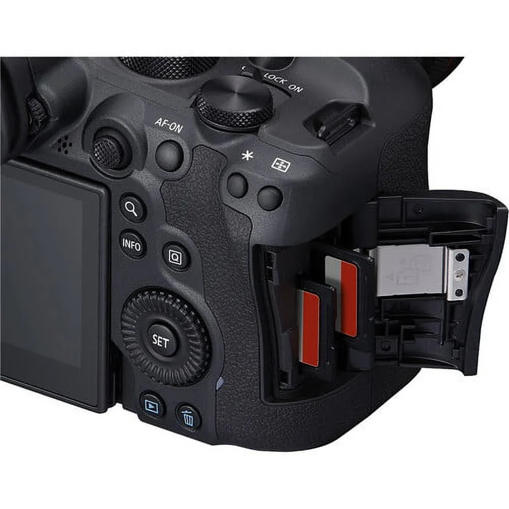 Canon EOSize R6 Mark II Mirrorless Camera with 24-105mm f/4-7.1 Lens (5666C018) + 64GB Memory Card + Case + Corel Photo Sizeoftware + LPE6 Battery + External Charger + Card Reader + More