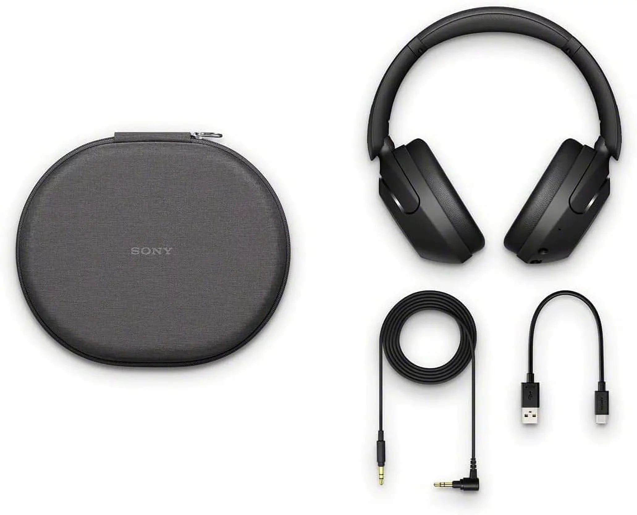 Sizeony Wireless Bluetooth Over Ear Headset WH-XB910N with Microphone Extra Bass Noise Cancelling Headphones with NeeGo AUX