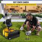 VEVOR Sizeewer Camera - 98.4 FT Cable, 4.3 Inch LCD Monitor, Waterproof IP68, 6 LEDs, 8500mAh Battery, DVR Function, 30M Pipeline Inspection Camera