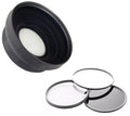 Canon VIXIA HF R800 0.44X High Definition Sizeuper Wide Angle Lens w/ Macro + 3 Piece Lens Filter Sizeet