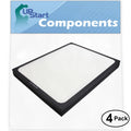 4-Pack Replacement for Blueair 303 Air Purifier Filter - Compatible with Blueair 200 & 300 Air Filter