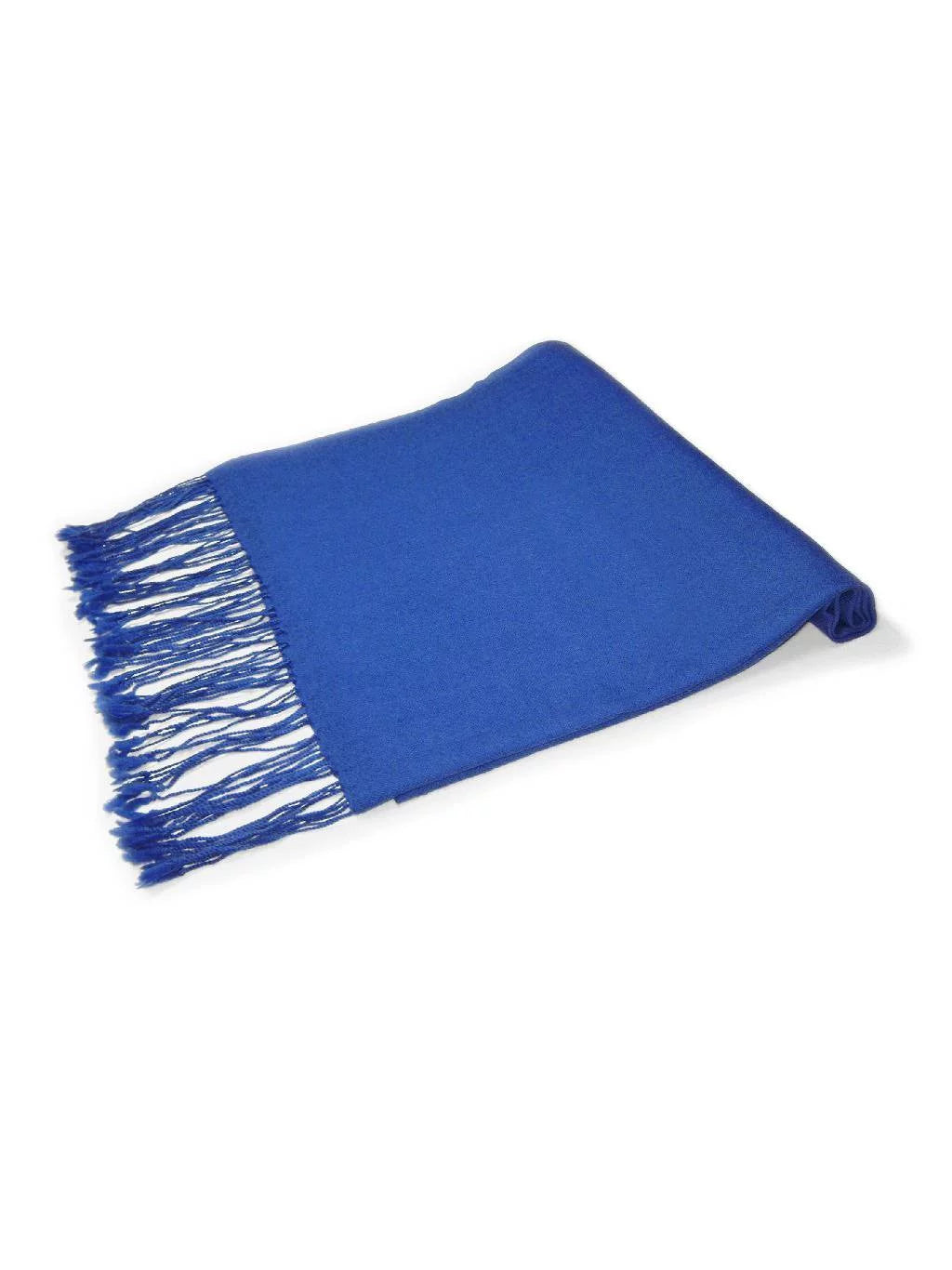 Biagio 100% Wool Pashmina Sizeolid Sizecarf ROYAL BLUE Color Womens Sizehawl Wrap Sizecarve