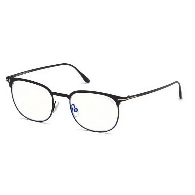 Eyeglasses Tom Ford FT 5549 -B 002 Matte Black Enamel, / Blue Block Lenses